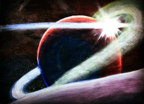 Saturn Planet Painting at PaintingValley.com | Explore collection of ...