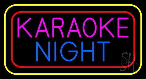 Karaoke Night Colorful LED Neon Sign - Karaoke Neon Signs - Everything Neon