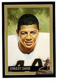 Ernie Davis Syracuse 1961 Heisman Trophy winner card - Football Cards