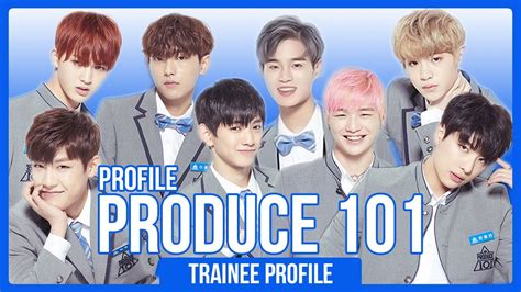 Produce 101 Season 2 Contestants Profile! (30 Boys) | PART 1 - YouTube