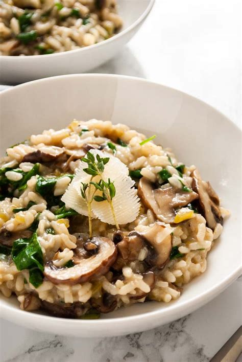 Mushroom and Spinach Risotto { Instant Pot } - Love & Good Stuff