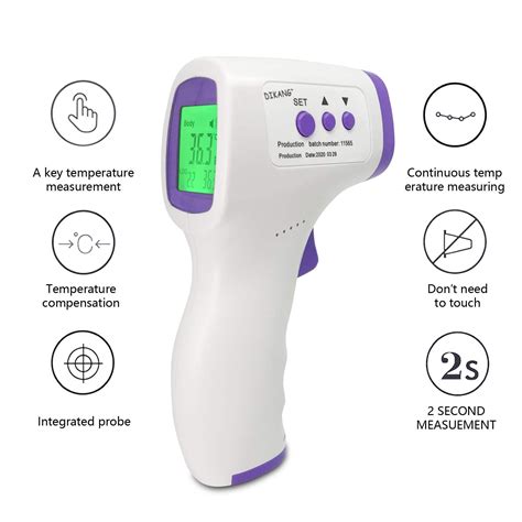 Infrared Thermometer, Digital Infrared Forehead Thermometer Household Body Temperature Meter Non ...