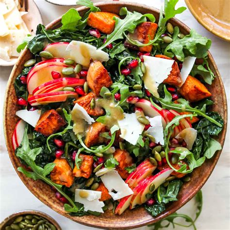 Autumn Salad with Maple Dijon Vinaigrette | Dishing Out Health