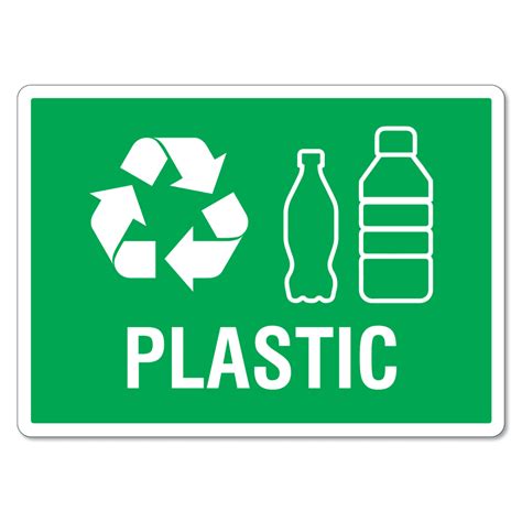 Plastic Recycling Sign Printable