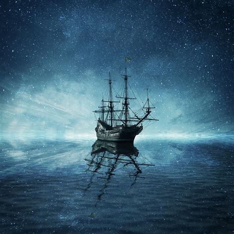 Ghost Ship Digital Art by PsychoShadow ART | Pixels