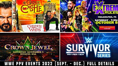 Wwe Ppv Events Full Schedule Full Details Date Time Venue | Hot Sex Picture