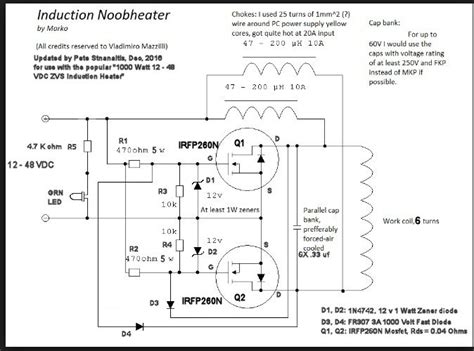 1000 Watt ZVS Induction Heater Notes