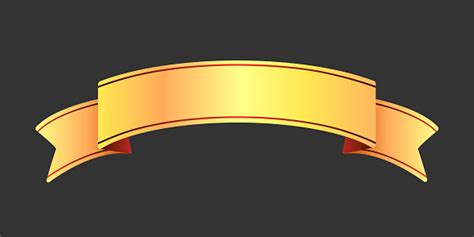 Ribbon Banner Vector Illustration Gold Stock Illustration - Download Image Now - iStock