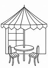 Patio Coloring Pages sketch template