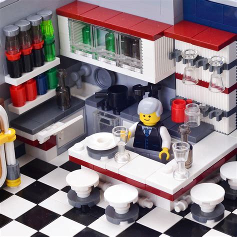 [MOC] Cafe Corner Interior - LEGO Town - Eurobricks Forums