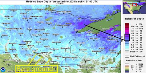 Dwindling snow cover south, deep snow up north | MPR News