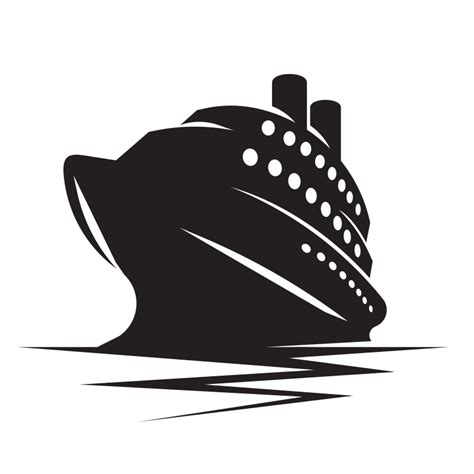 Cruise ship stencil clip art - Openclipart