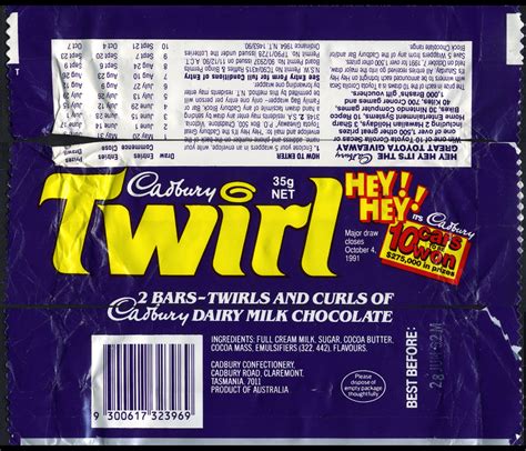 Australia - Cadbury Twirl candy bar wrapper - car contest … | Flickr