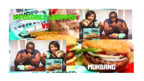 IMPOSSIBLE WHOPPER VS WHOPPER | MUKBANG | CURTIS TRICKED ME - YouTube