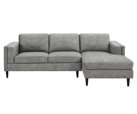 Drexel Marley Smoke Faux Leather Sofa Chaise | Big Lots