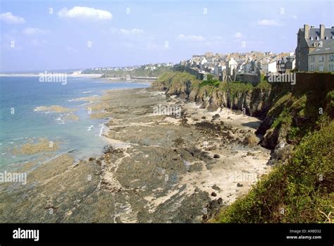 france normandy manche cotentin peninsula granville old walled town Stock Photo: 638258 - Alamy