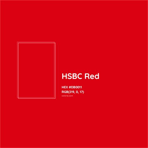 About HSBC Red Color - Color codes, similar colors and paints - colorxs.com