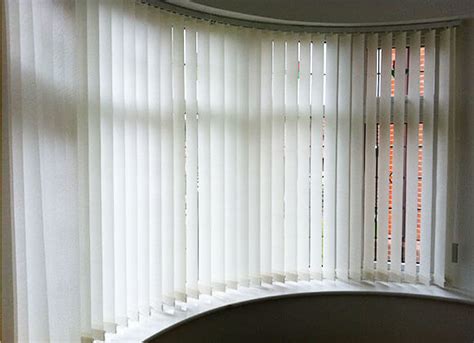 vertical blind curved bay window - A-Z Blinds Runcorn