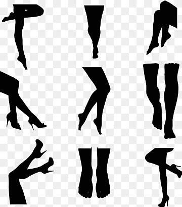 Leg silhouette png images | PNGWing