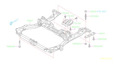 Subaru Outback Engine Cradle - 50527AJ01A | Ciocca Subaru, Allentown PA