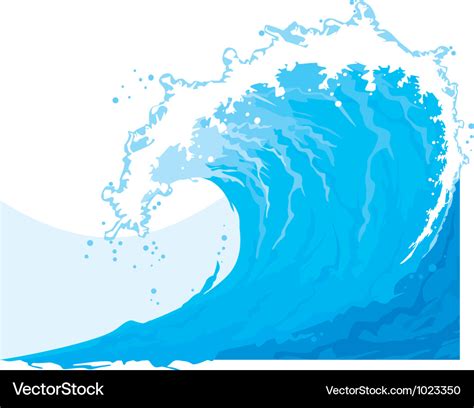 Ocean waves Royalty Free Vector Image - VectorStock