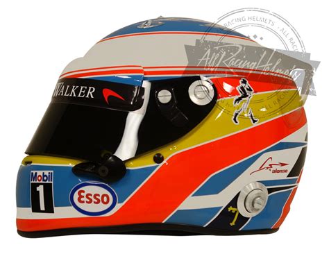 Fernando Alonso 2016 F1 Replica Helmet Scale 1:1 – All Racing Helmets