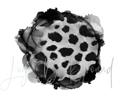 Cowhide Background Png Logo Background Cow Print Frame Png - Etsy