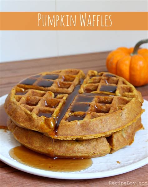 Pumpkin Waffles Recipe