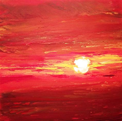 Red Sky at Night Painting by Ivy Stevens-Gupta