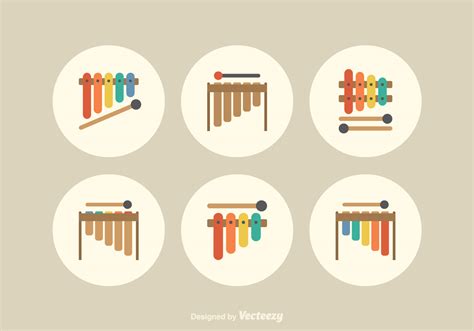 Free Flat Marimba Vector Icons 138544 Vector Art at Vecteezy