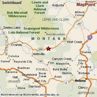 Where is Lincoln, Montana? see area map & more