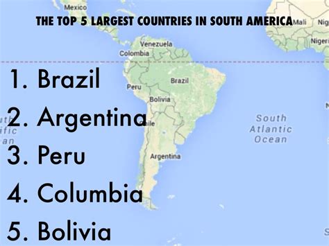 Largest Countries In South America By Area | Bruin Blog