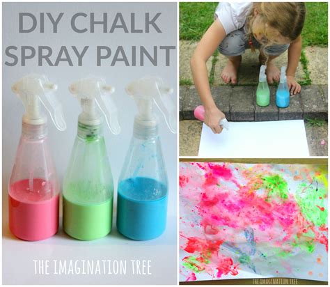 Make some DIY chalk spray paint for some outdoor art and creativity with a fun twist this summer ...