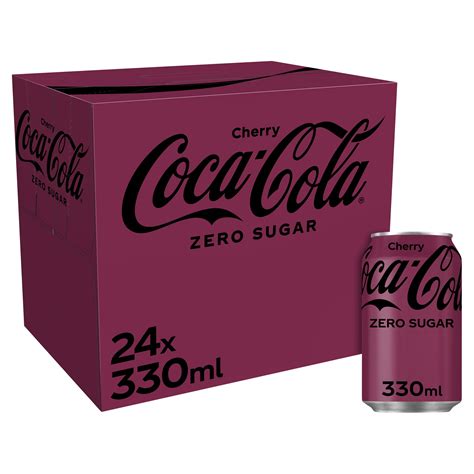 Coca-Cola Zero Sugar Cherry 24 x 330ml | 12 - 24 Packs | Iceland Foods