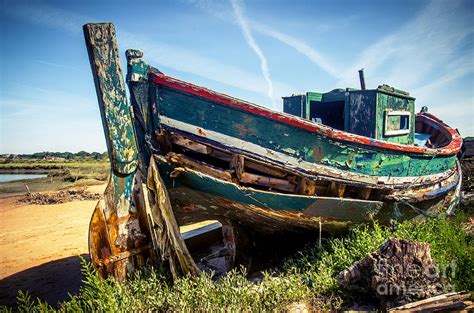 Old Fishing Boat Photograph by Carlos Caetano