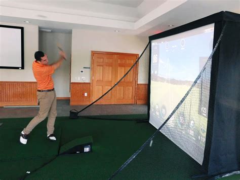 MicroBay™ Best Golf Simulator Screen Enclosure for Small Rooms