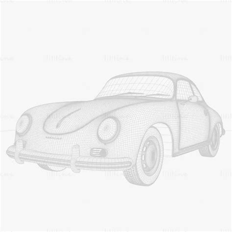 Porsche 356 Coupe Car 3D model