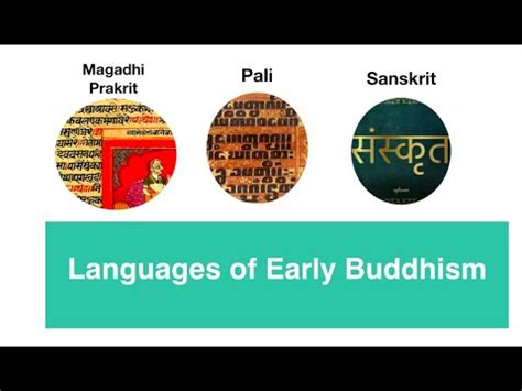 Languages of Buddhism (Sanskrit, Pali, Prakrit) - YouTube