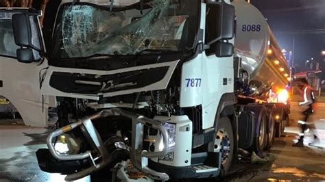 Traralgon milk tanker crash: Truck smashes into petrol station | Herald Sun