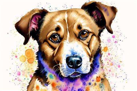 Premium AI Image | Watercolor painting of the Africanis Dog Exploring the Spirit of the ...