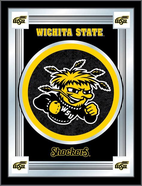 Wichita State University Logo Wall Mirror WSU Shockers Decor - Etsy