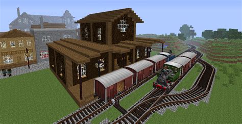 minecraft small train station - Google Search | Minecraft houses, Minecraft, Minecraft architecture