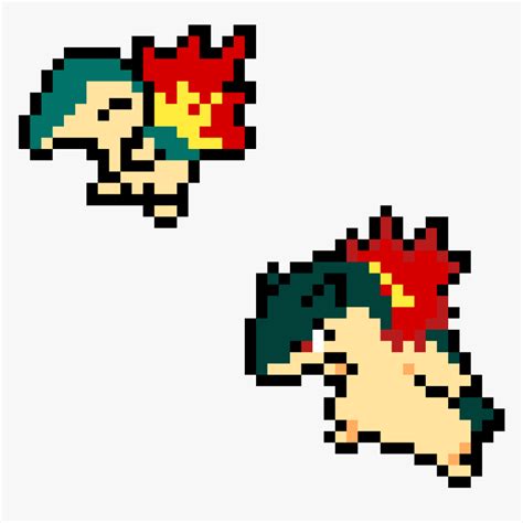 Cyndaquil Pixel Art, HD Png Download - kindpng