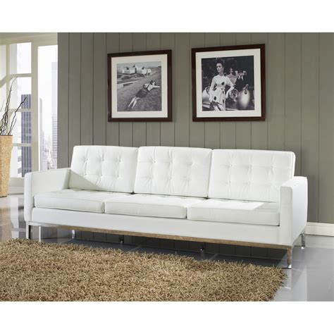 Florence Style Leather Loft Sofa | Zin Home