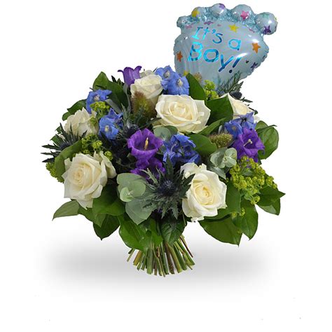 Geboorte jongen + ballon bestellen en bezorgen - Topbloemen.nl