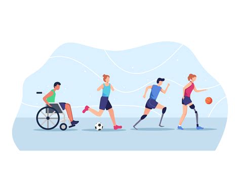 Sports people with disabilities 6911708 Vector Art at Vecteezy