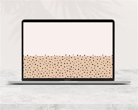 Leopard Minimalistic Desktop Wallpaper for Mac Warm Neutral - Etsy Canada