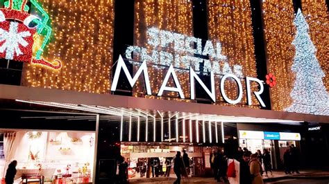 GENEVA - Christmas Noel Suisse - Switzerland - Manor 2020 Centre ville de Geneve - YouTube