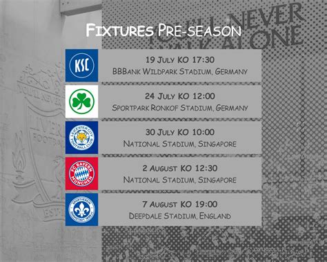 Fixtures pre-season 2023, day one of Liverpool's pre-season | LM