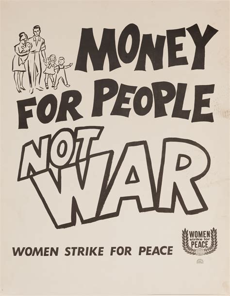 Money for People Not War, Women Strike for Peace, Original Anti-Vietnam ...